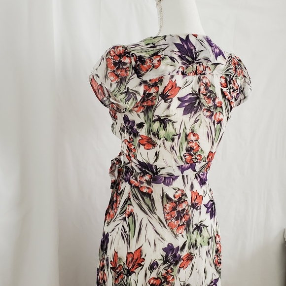 Anthropologie Maeve Floral Wrap Dress Sz 0 - Picture 5 of 13